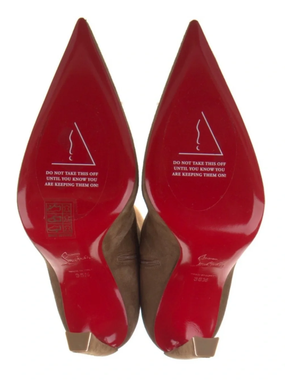 Christian Louboutin tall over